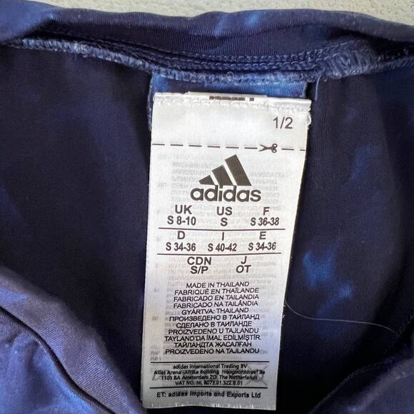 Adidas Blue Parley Tie Dye Racerback Training Athletic Tank Top-sz S - Picture 7 of 7